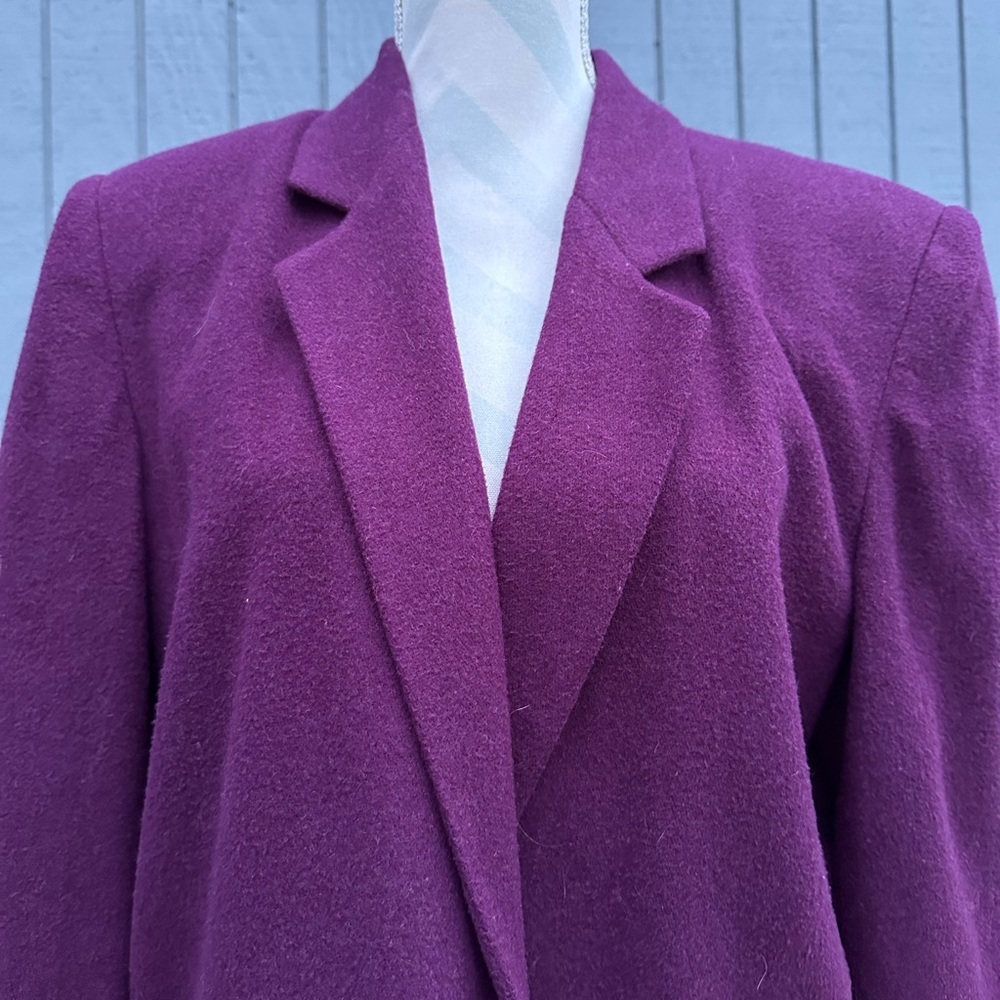 Pretty Plum Wool Blend Blazer - Picture 5 of 11